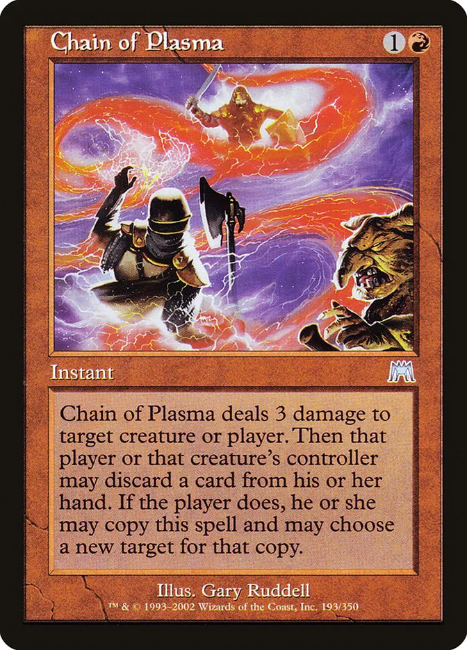 2002 Onslaught Chain of Plasma #193 uncommon card image