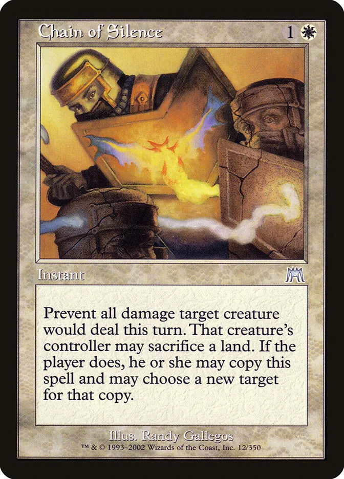 2002 Onslaught Chain of Silence #12 uncommon card image