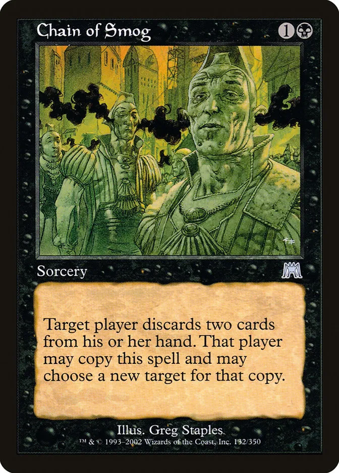 2002 Onslaught Chain of Smog [Foil] uncommon #132 uncommon card image