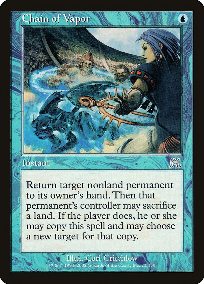 2002 Onslaught Chain of Vapor #73 uncommon card image