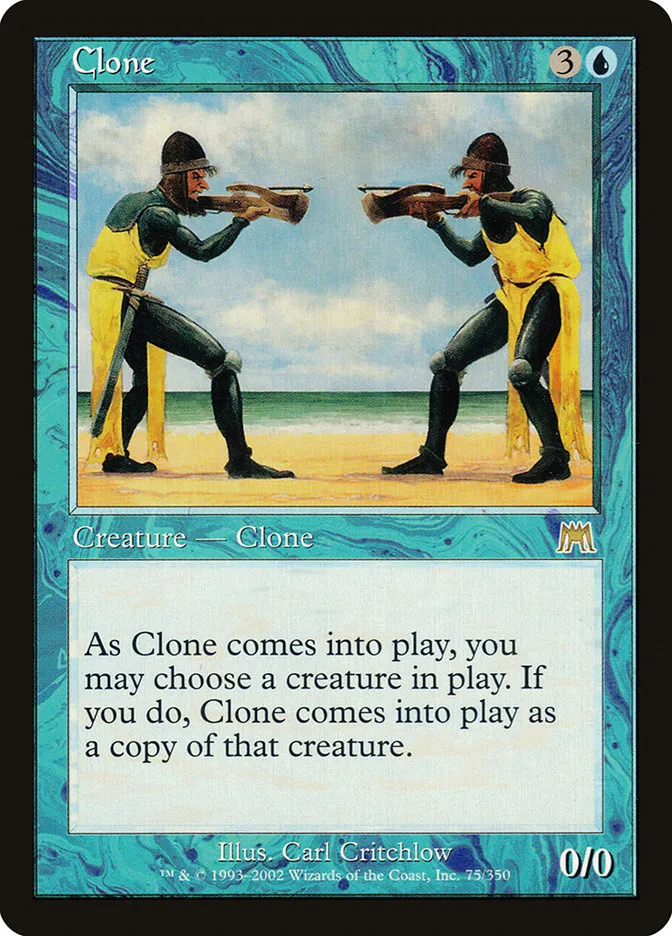 2002 Onslaught Clone rare #75 rare card image