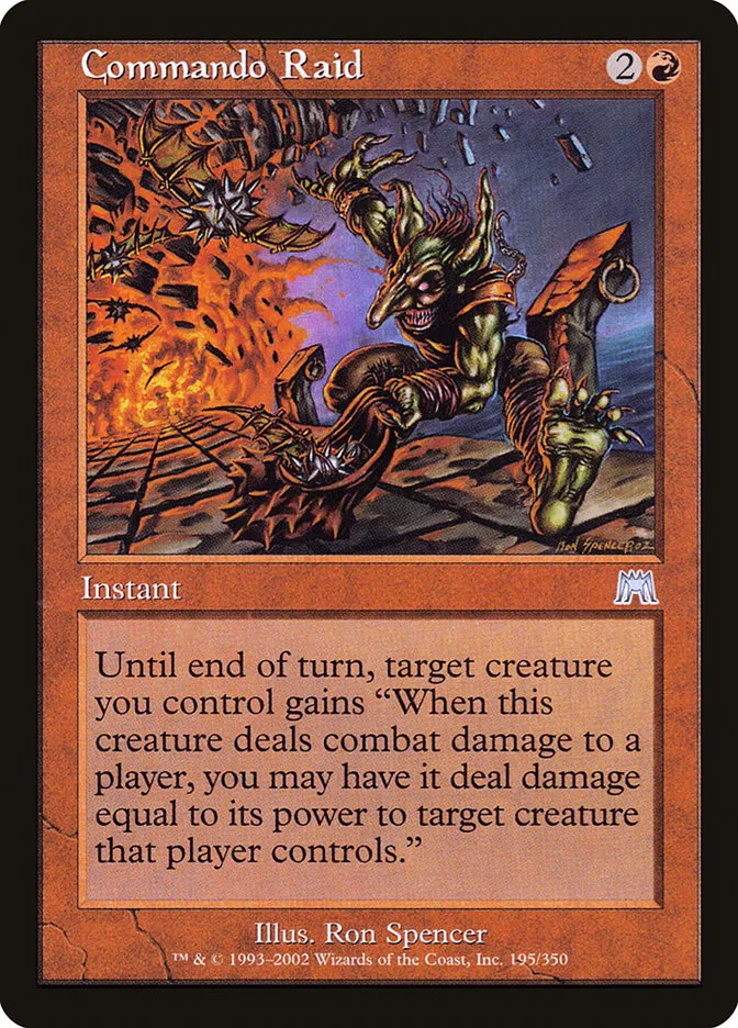 2002 Onslaught Commando Raid uncommon #195 uncommon card image