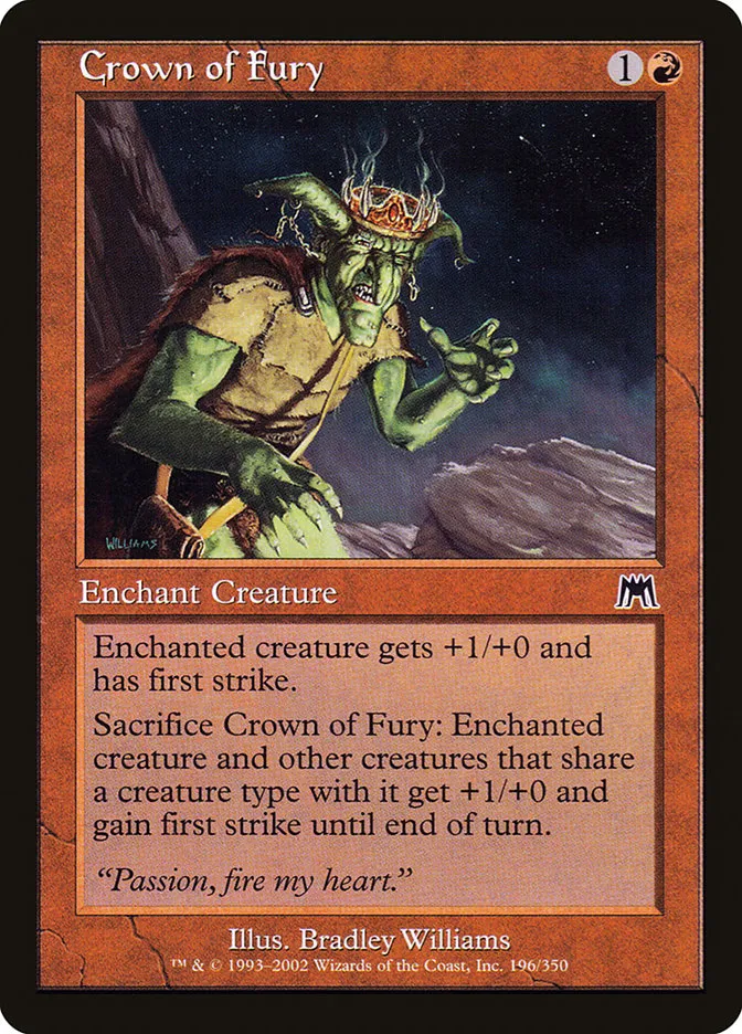 2002 Onslaught Crown of Fury #196 common card image