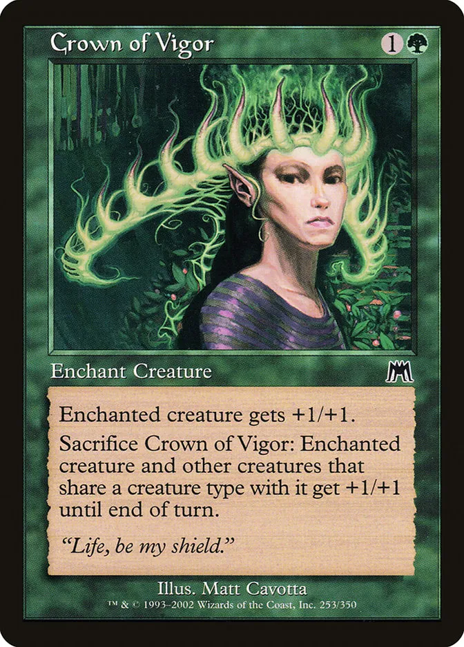 2002 Onslaught Crown of Vigor #253 common card image