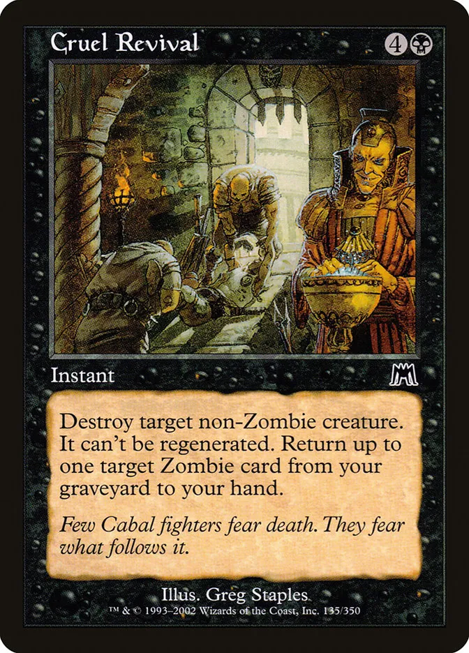 2002 Onslaught Cruel Revival common #135 common card image