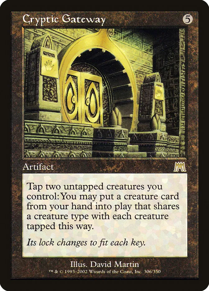 2002 Onslaught Cryptic Gateway rare #306 rare card image