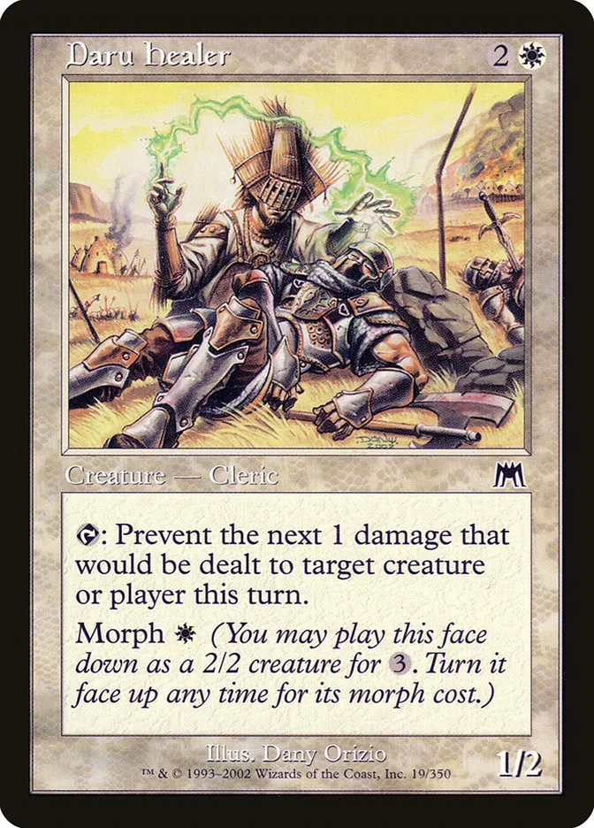 2002 Onslaught Daru Healer common #19 common card image