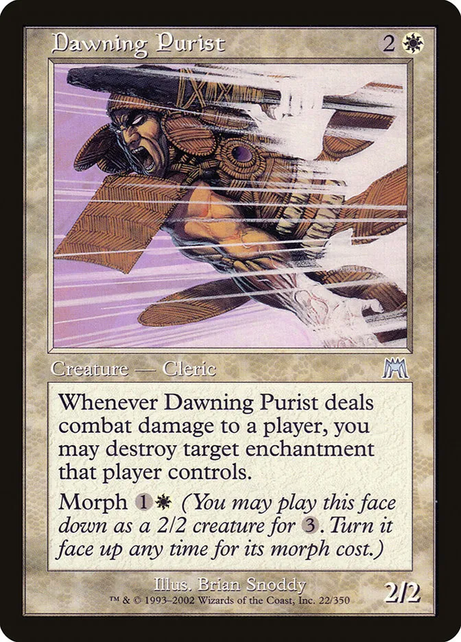 2002 Onslaught Dawning Purist uncommon #22 uncommon card image