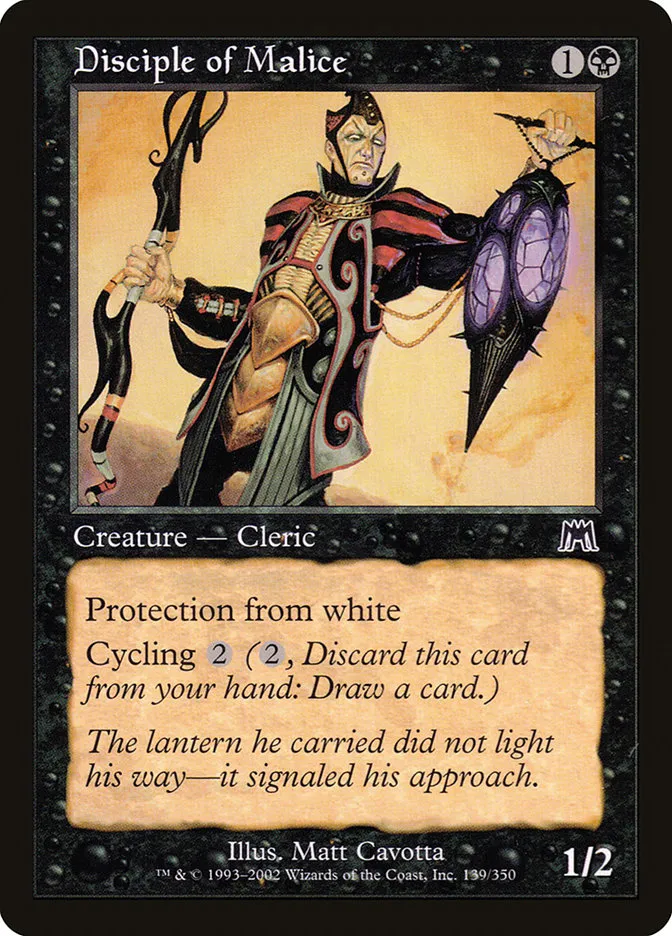 2002 Onslaught Disciple of Malice #139 common card image