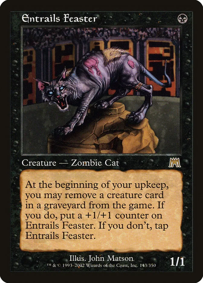 2002 Onslaught Entrails Feaster #143 rare card image