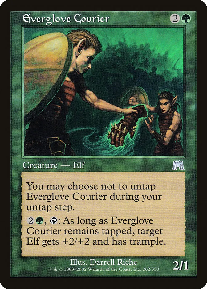 2002 Onslaught Everglove Courier uncommon #262 uncommon card image