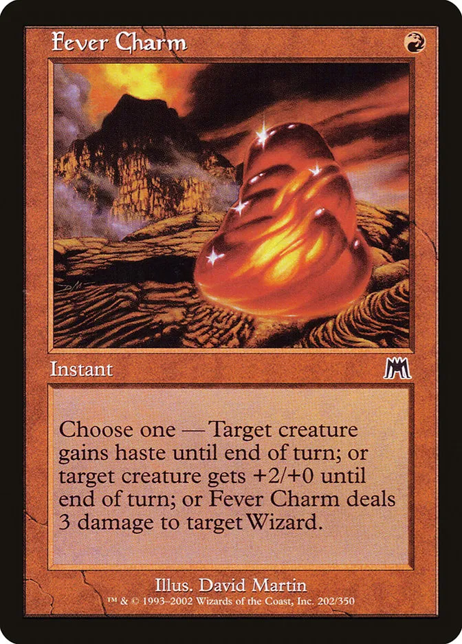 2002 Onslaught Fever Charm common #202 common card image
