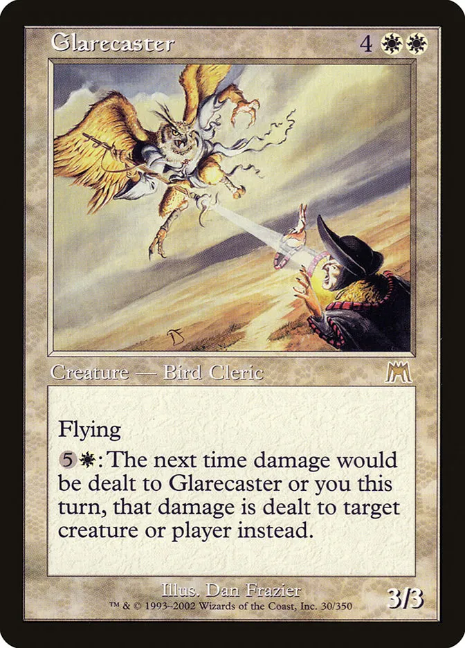 2002 Onslaught Glarecaster rare #30 rare card image