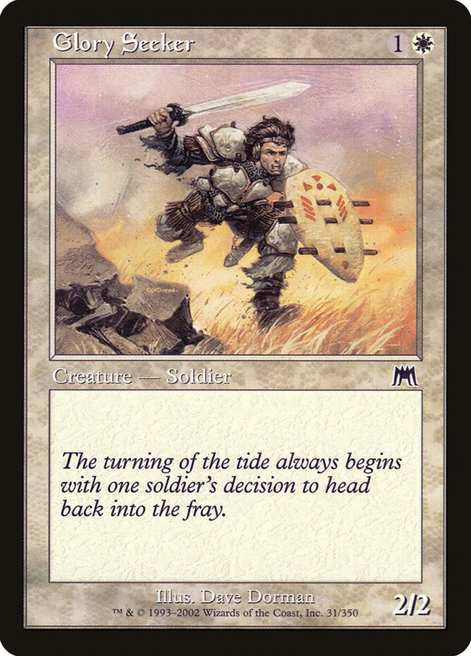 2002 Onslaught Glory Seeker common #31 common card image