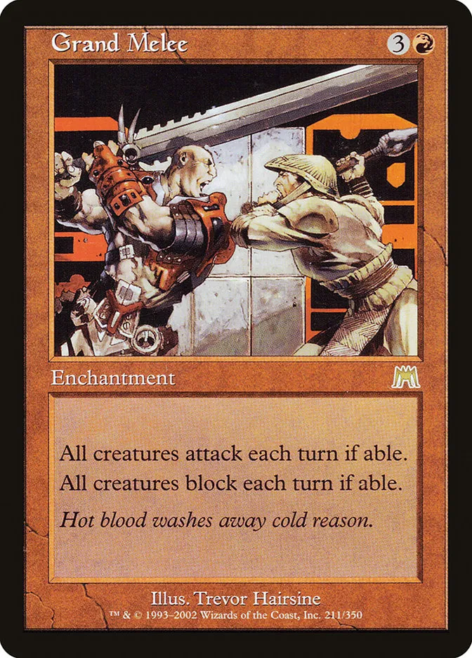 2002 Onslaught Grand Melee #211 rare card image