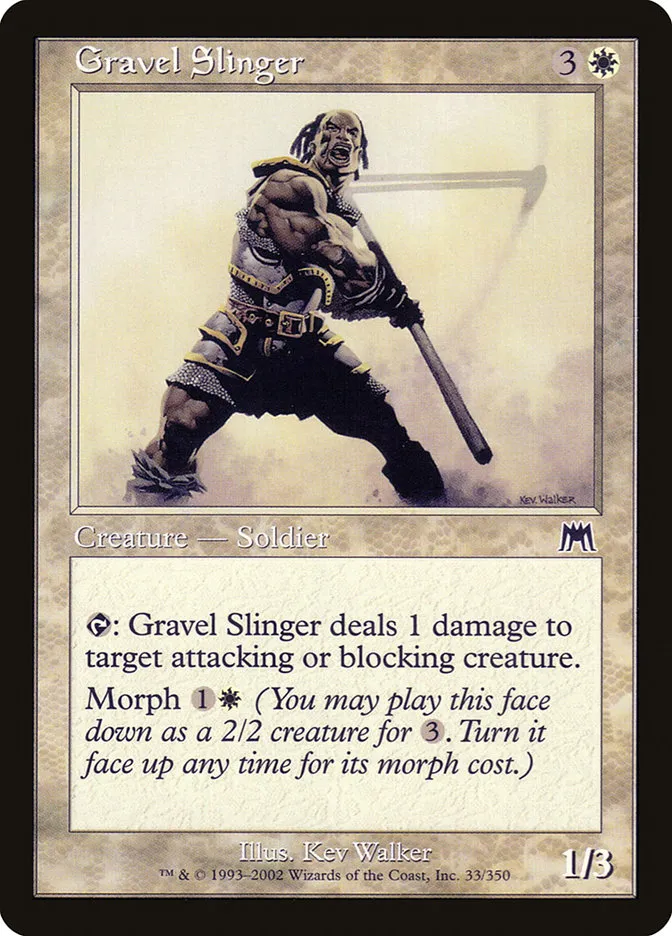 2002 Onslaught Gravel Slinger common #33 common card image