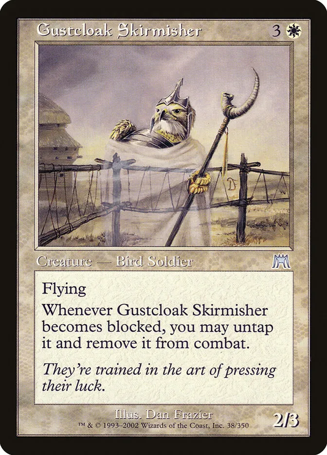 2002 Onslaught Gustcloak Skirmisher #38 uncommon card image