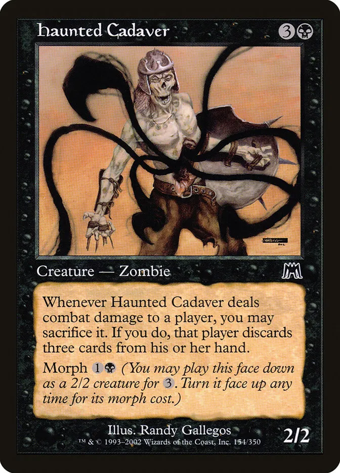 2002 Onslaught Haunted Cadaver common #154 common card image