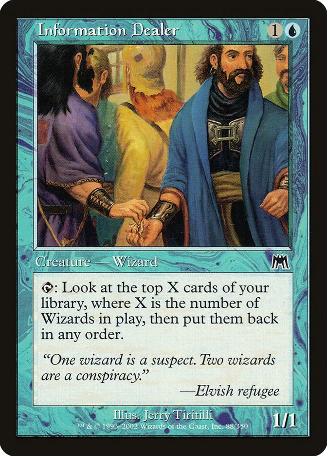 2002 Onslaught Information Dealer common #88 common card image