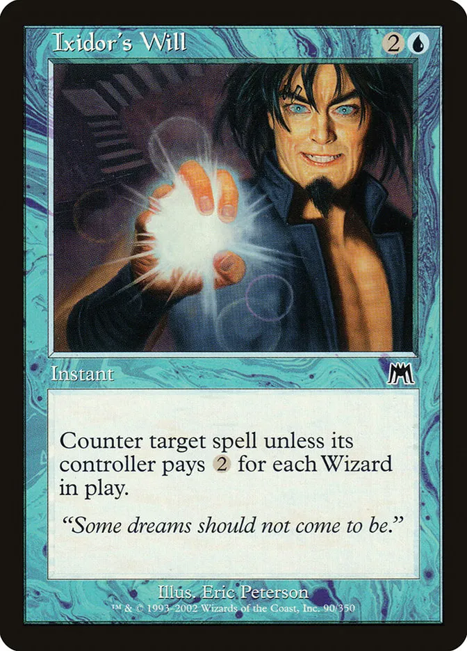 2002 Onslaught Ixidor's Will common #90 common card image