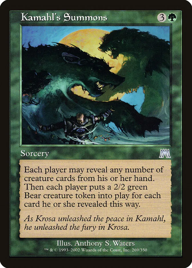 2002 Onslaught Kamahl's Summons #269 uncommon card image