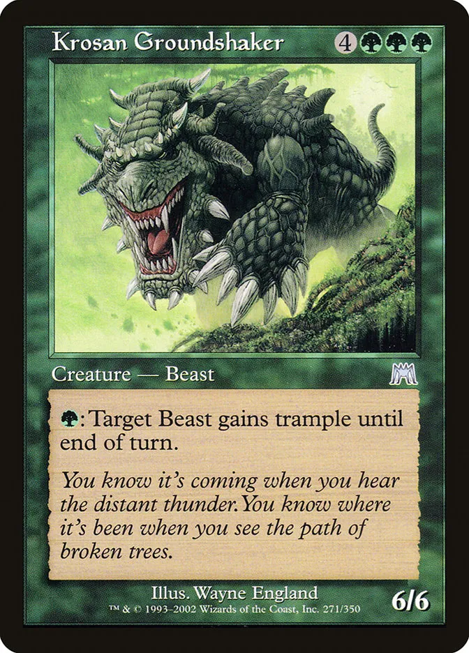 2002 Onslaught Krosan Groundshaker uncommon #271 uncommon card image