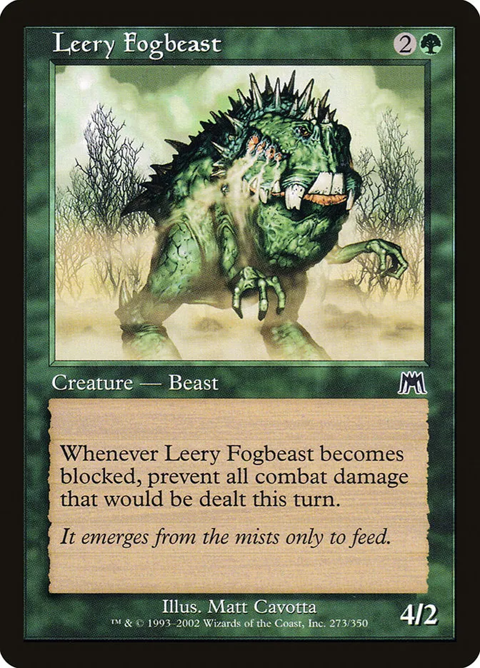 2002 Onslaught Leery Fogbeast #273 common card image