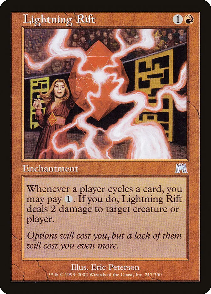 2002 Onslaught Lightning Rift uncommon #217 uncommon card image