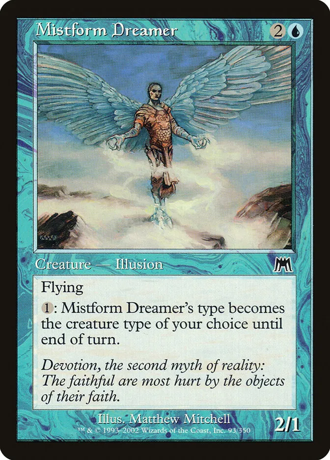 2002 Onslaught Mistform Dreamer common #93 common card image
