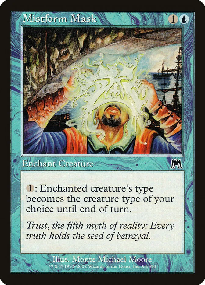 2002 Onslaught Mistform Mask common #94 common card image