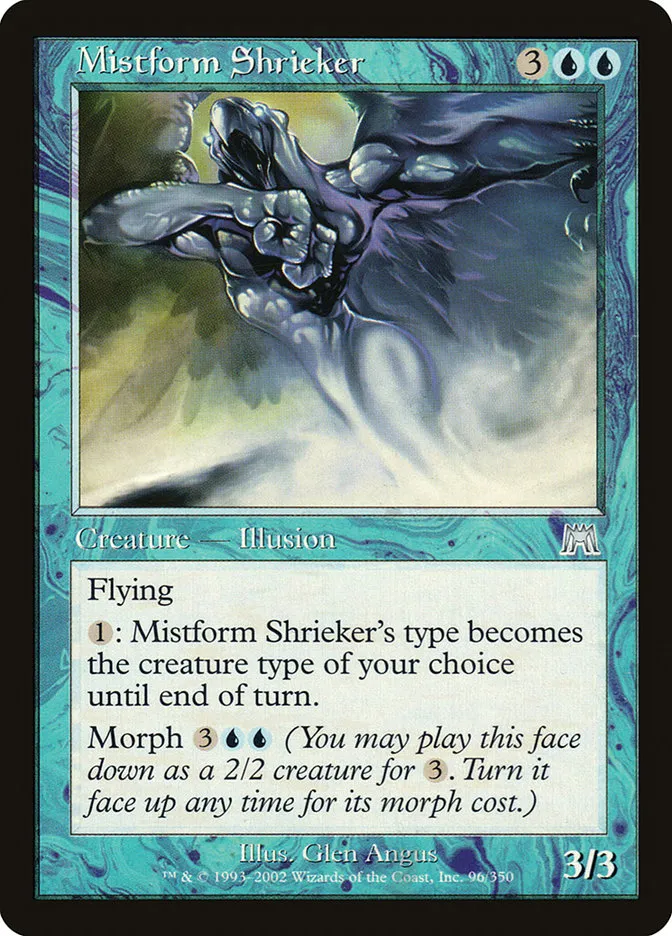 2002 Onslaught Mistform Shrieker uncommon #96 uncommon card image
