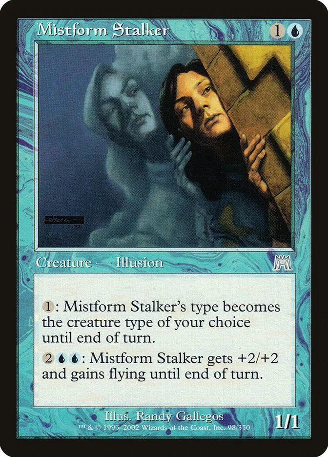 2002 Onslaught Mistform Stalker uncommon #98 uncommon card image