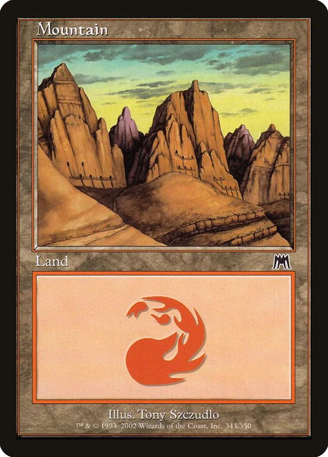 2002 Onslaught Mountain common #343 common card image