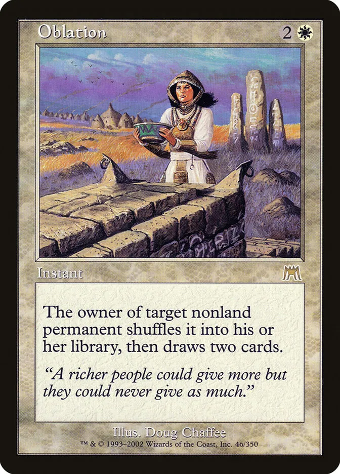 2002 Onslaught Oblation rare #46 rare card image