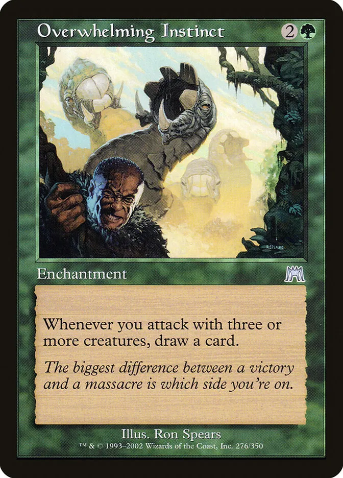 2002 Onslaught Overwhelming Instinct uncommon #276 uncommon card image