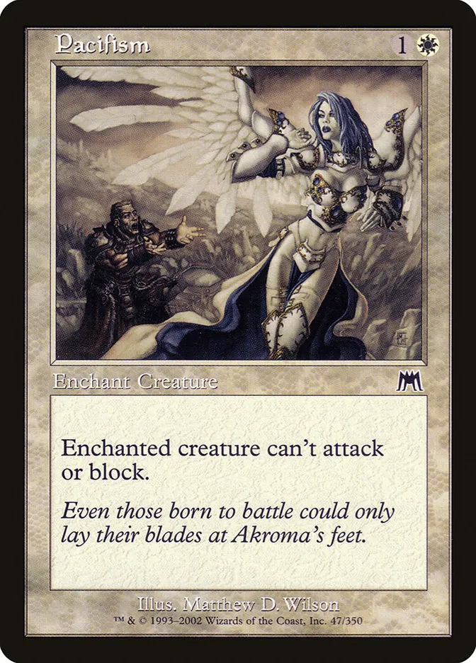 2002 Onslaught Pacifism common #47 common card image