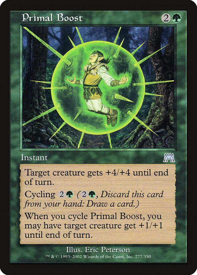 2002 Onslaught Primal Boost uncommon #277 uncommon card image