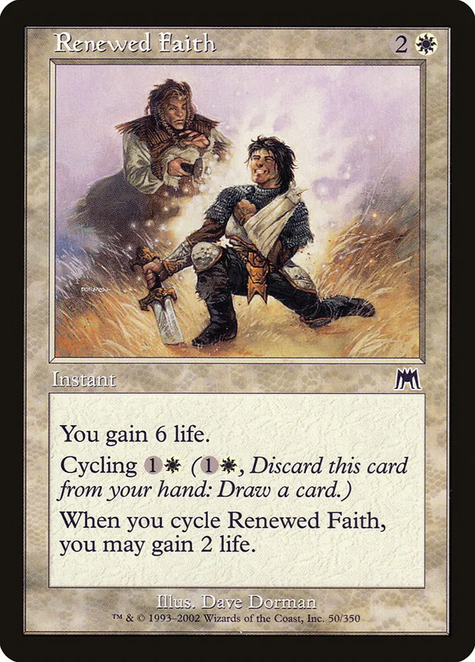 2002 Onslaught Renewed Faith #50 common card image