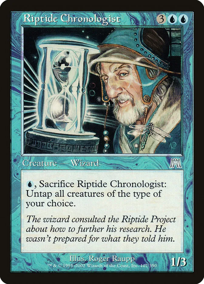 2002 Onslaught Riptide Chronologist uncommon #107 uncommon card image