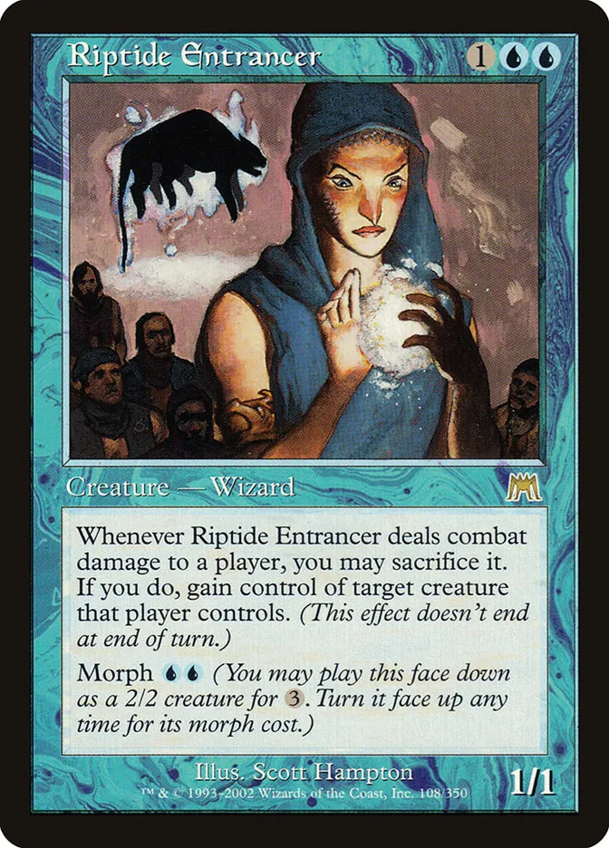 2002 Onslaught Riptide Entrancer rare #108 rare card image