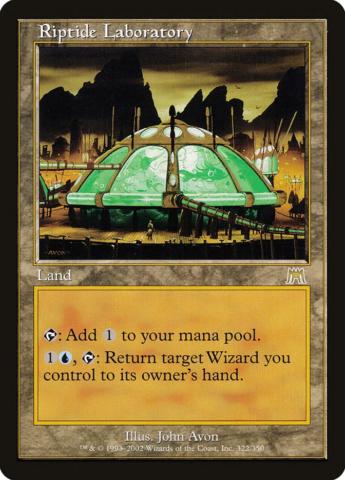 2002 Onslaught Riptide Laboratory rare #322 rare card image