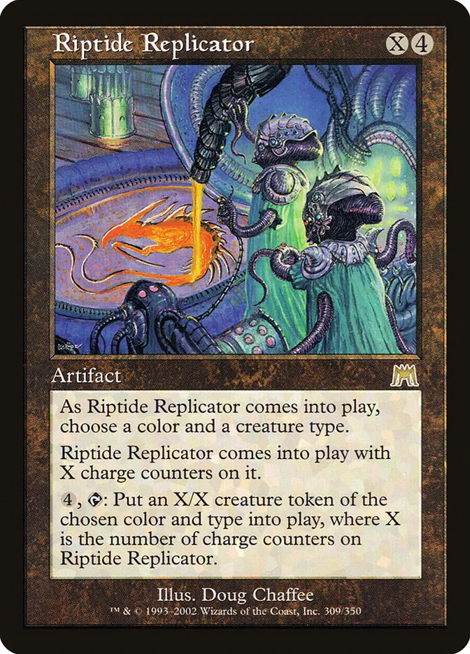2002 Onslaught Riptide Replicator rare #309 rare card image