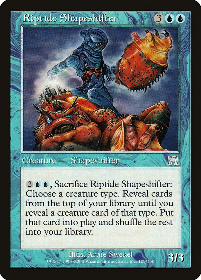2002 Onslaught Riptide Shapeshifter uncommon #109 uncommon card image