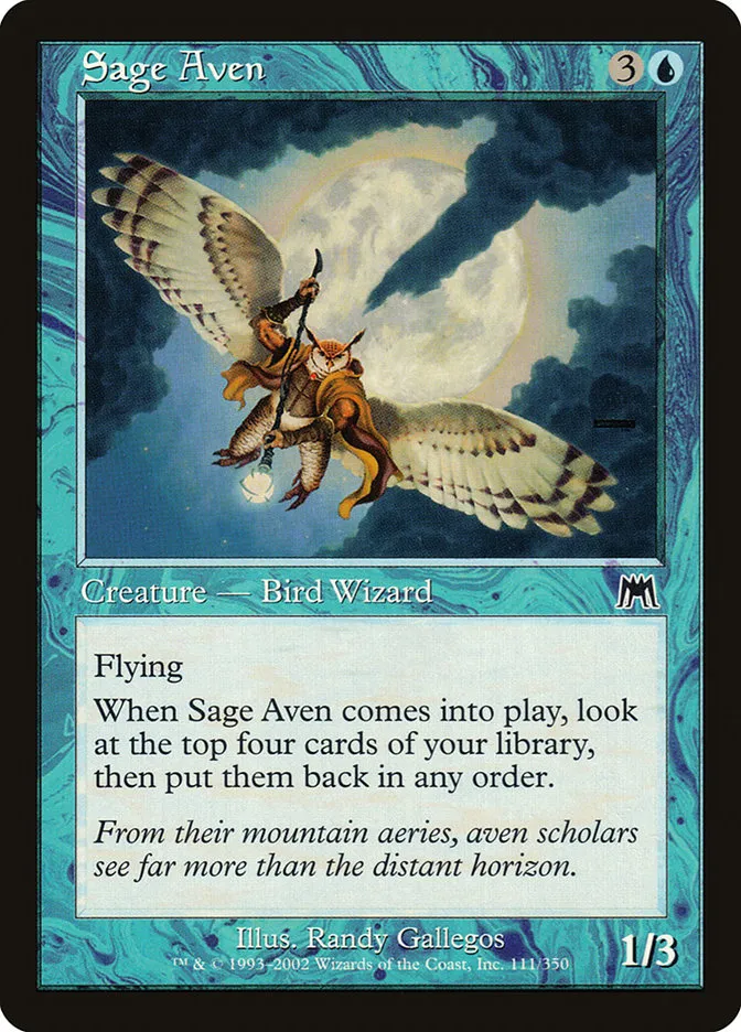 2002 Onslaught Sage Aven common #111 common card image