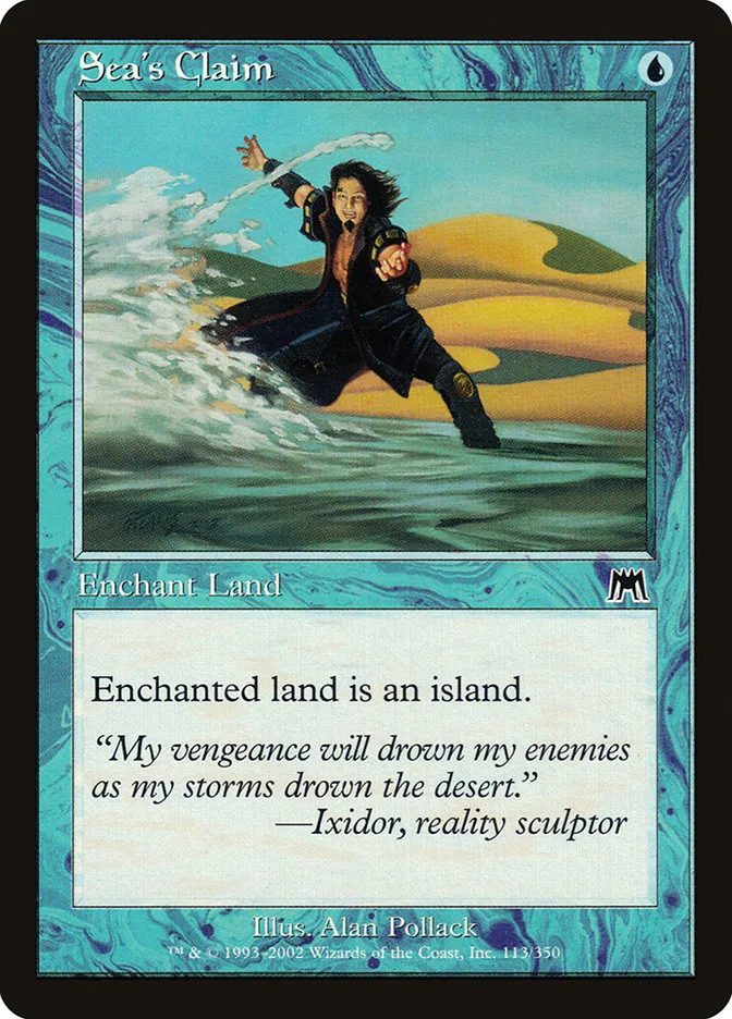2002 Onslaught Sea's Claim common #113 common card image