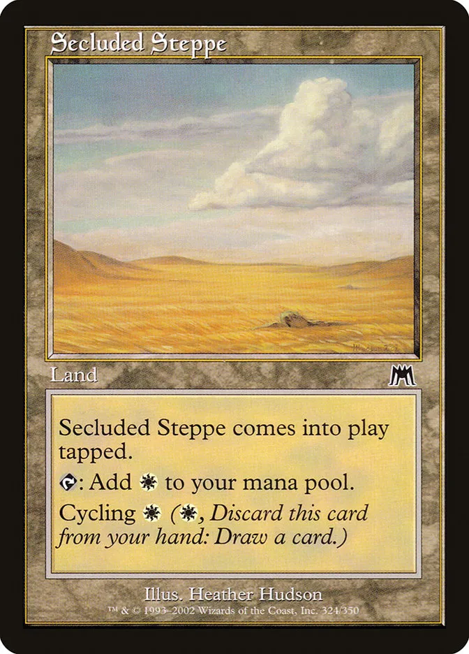 2002 Onslaught Secluded Steppe common #324 common card image