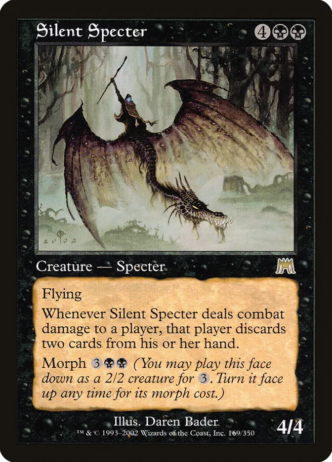 2002 Onslaught Silent Specter #169 rare card image