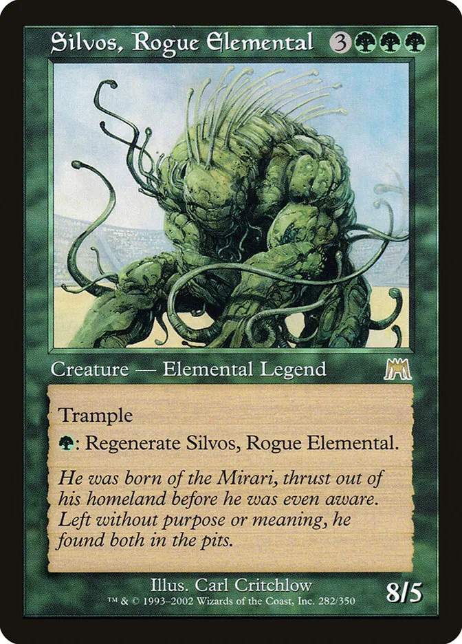 2002 Onslaught Silvos, Rogue Elemental rare #282 rare card image
