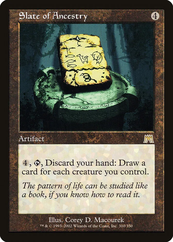 2002 Onslaught Slate of Ancestry #310 rare card image