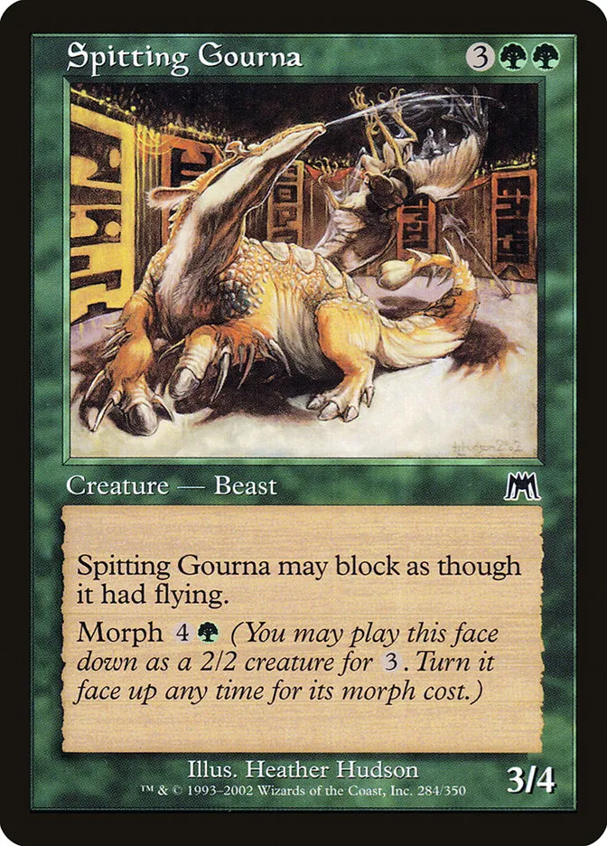 2002 Onslaught Spitting Gourna common #284 common card image